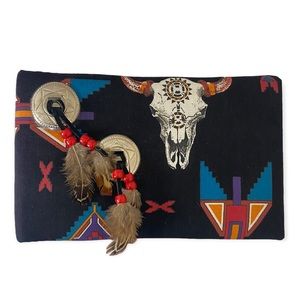 Vintage Western Skull Feather Photo Album